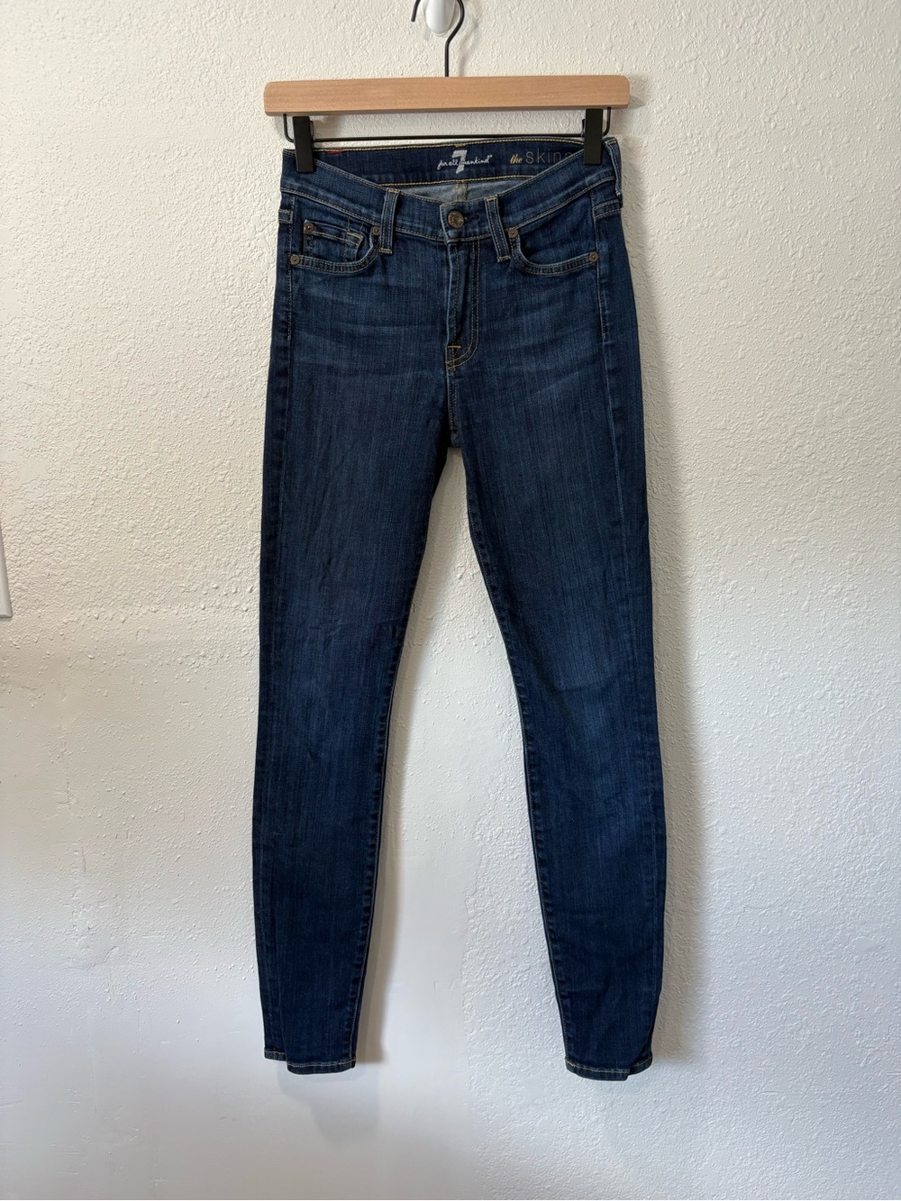 7 For All Mankind Dark Indigo Skinny Jeans